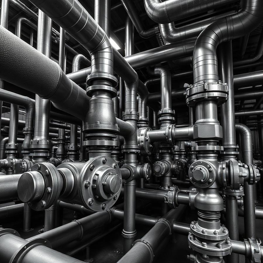 Tubulação industrial